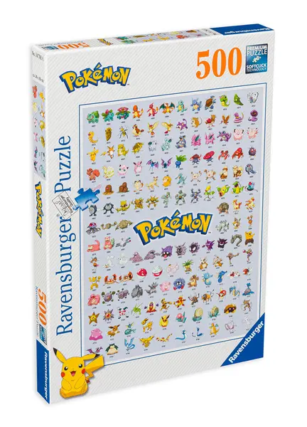 Puzzle Ravensburger din 500 de piese - Pokemon - primele 151