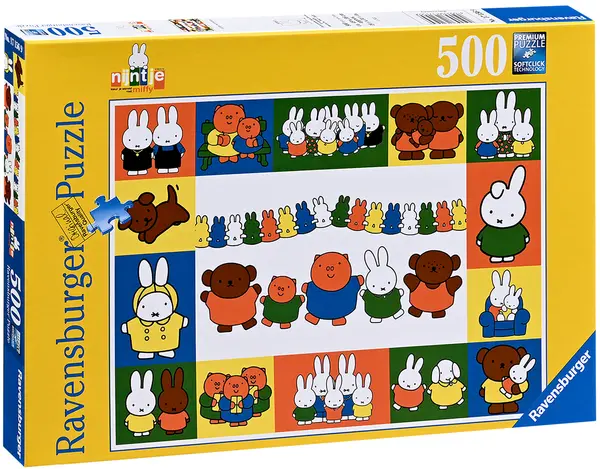 Puzzle Ravensburger din 500 de piese - Portretele lui Miffy