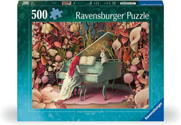 Puzzle Ravensburger din 500 de piese - Recitalul iepurelui