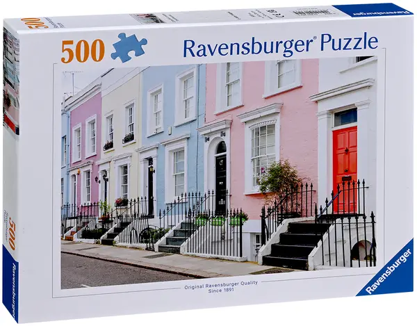 Puzzle Ravensburger din 500 piese - Case colorate din Londra