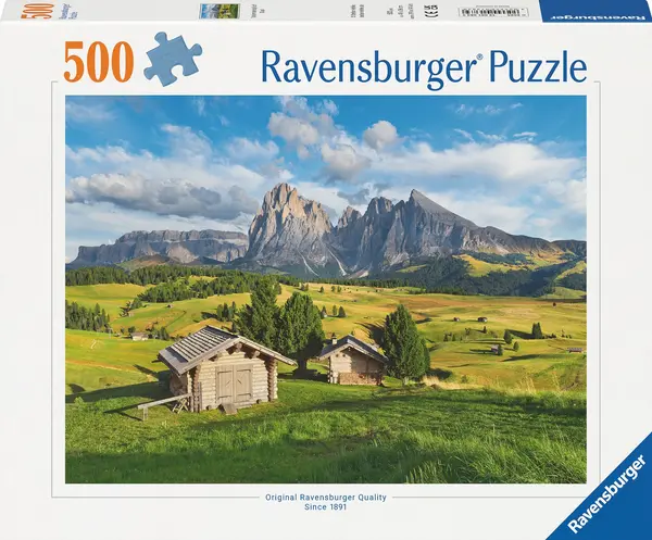 Puzzle Ravensburger din 500 piese - Dolomiții