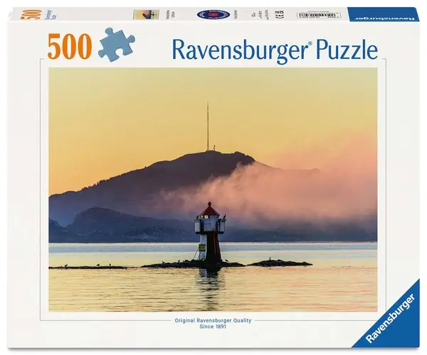 Puzzle Ravensburger din 500 piese - Farul Gofarnes, Norvegia