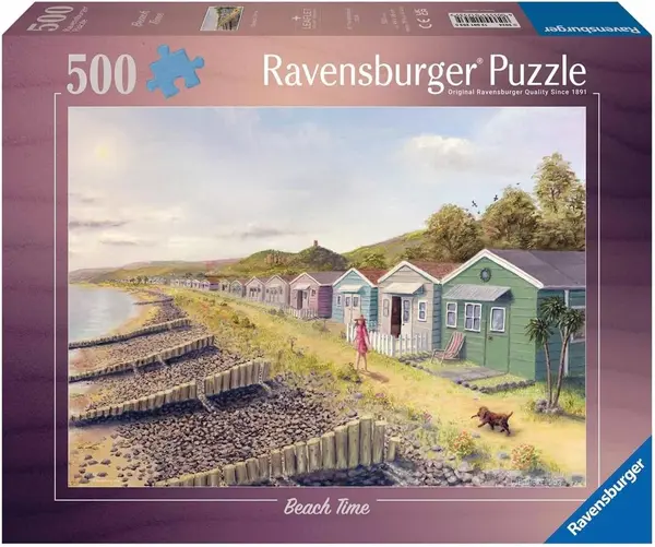 Puzzle Ravensburger din 500 piese - Oră de plajă