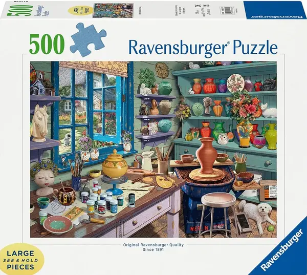 Puzzle Ravensburger din 500 XXL piese - Atelier de olărit