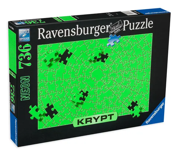 Puzzle Ravensburger din 736 de piese - Verde neon