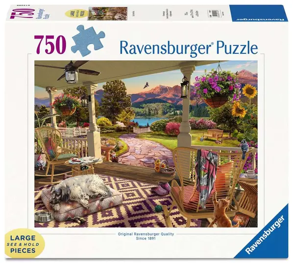 Puzzle Ravensburger din 750 XXL piese - Verandă confortabilă