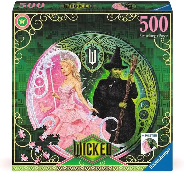 Puzzle rotund Ravensburger din 500 piese - Răufăcătoare