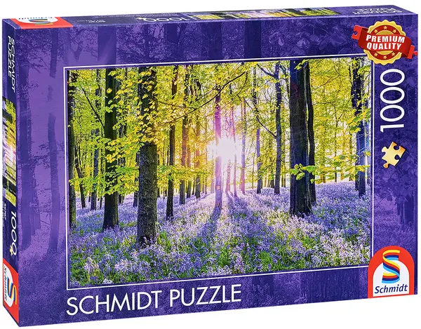 Puzzle Schmidt din 1000 de piese - Pădure tăcută de albăstrele