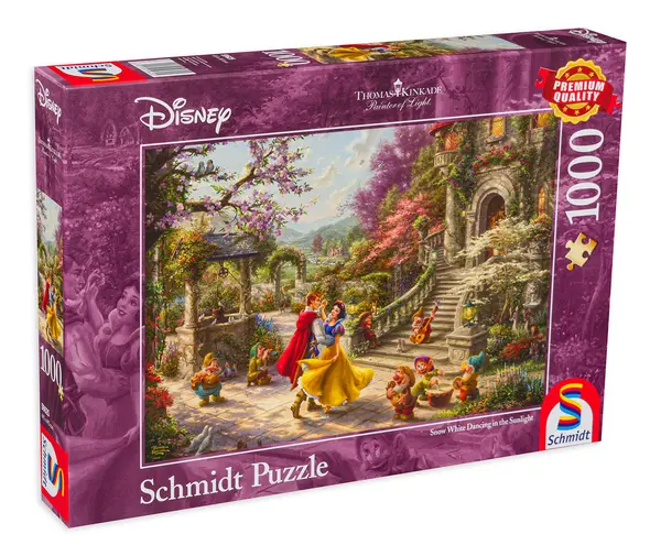 Puzzle Schmidt din 1000 de piese - Thomas Kinkade Snow White Dancing in the Sunlight