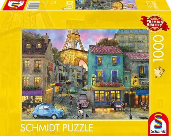 Puzzle Schmidt din 1000 piese - Străzile Parisului