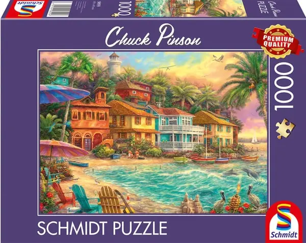 Puzzle Schmidt din 1000 piese - Viața de pe insulă