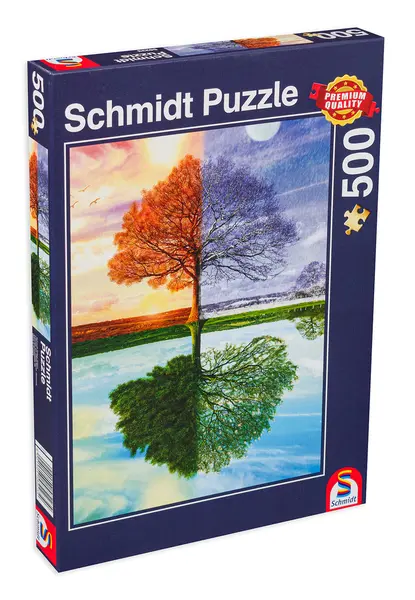 Puzzle Schmidt din 500 de piese - Anotimpurile si copacul