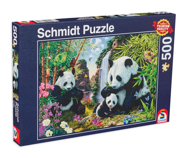 Puzzle Schmidt din 500 de piese - Familia panda