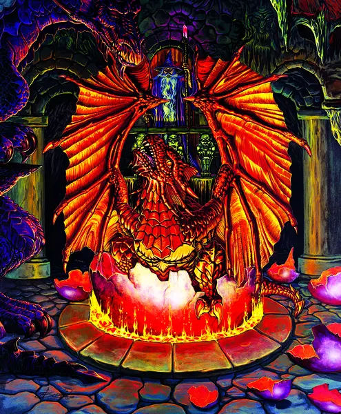 Puzzle SunsOut din 1000 de piese - Ed Beard Jr., Birth of a Fire Dragon