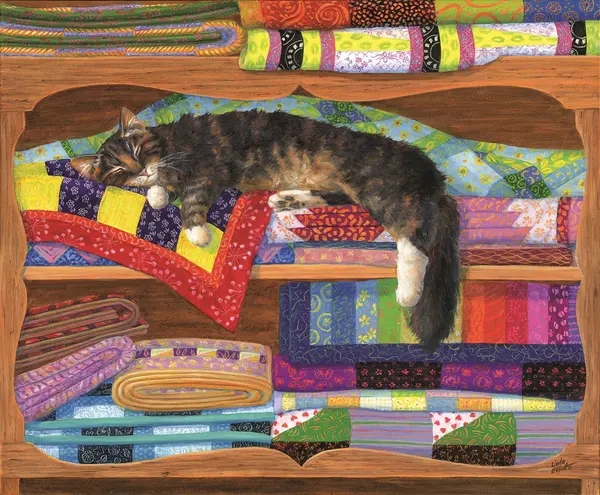 Puzzle SunsOut din 1000 de piese - Linda Elliott, Quilt Cupboard