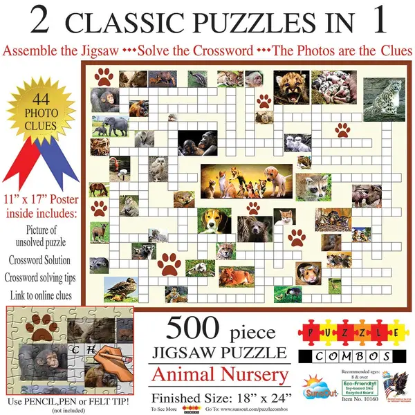 Puzzle SunsOut din 500 de piese - Animale