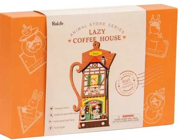 Puzzle tablou 3D - Cafenea | Robotime