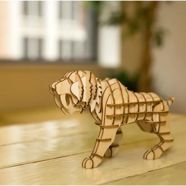Puzzle - Tiger 3D Wooden | Kikkerland
