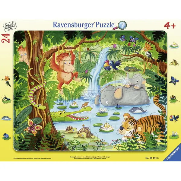 Puzzle tip rama - Jungla, 24 Piese | Ravensburger