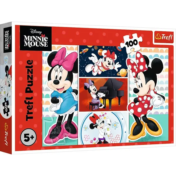 PUZZLE TREFL 100 DISNEY MINNIE MOUSE AMUZANTA