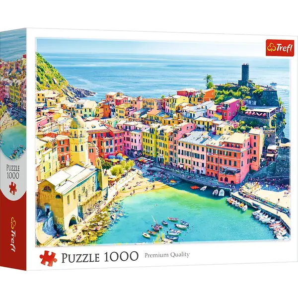 PUZZLE TREFL 1000 ORASUL PITORESC VERNAZZA LIGURIA ITALIA
