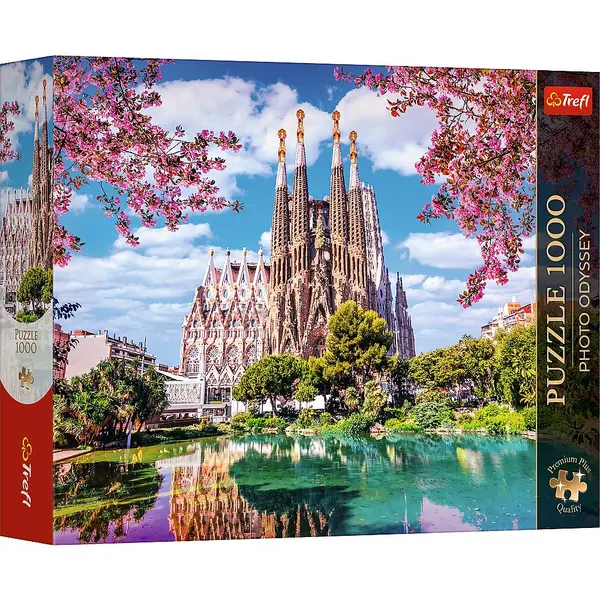 PUZZLE TREFL 1000 PREMIUM PLUS PHOTO ODYSSEY SAGRADA FAMILIA BARCELONA SPANIA