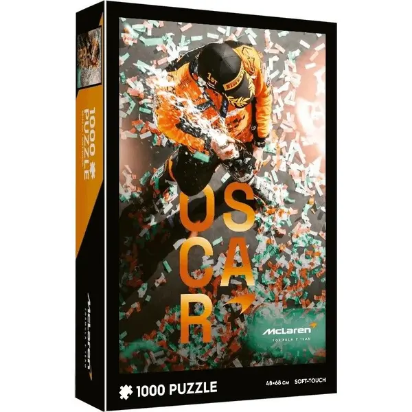 PUZZLE TREFL 1000 SOFT TOUCH AUTOMOBIL MCLAREN SCAR PIASTRI MAIDEN GRAND PRIX
