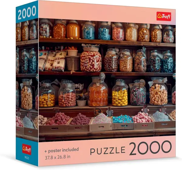 PUZZLE TREFL 2000 COLECTIA SUA BORCANE DE BUCURIE CU POSTER INCLUS