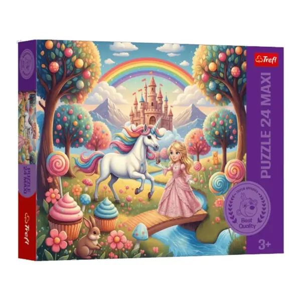 PUZZLE TREFL 24 MAXI PRINTESA SI UNICORN