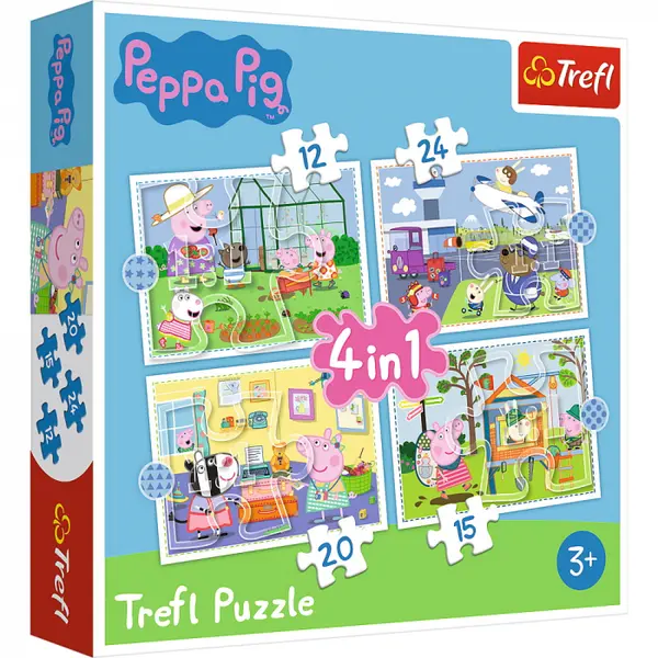 Puzzle Trefl 4 in 1 Peppa Pig