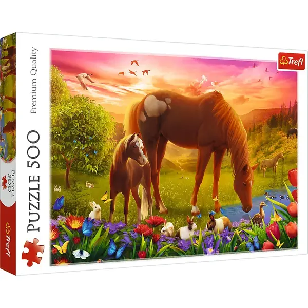 Puzzle Trefl 500 Calutii La Apus