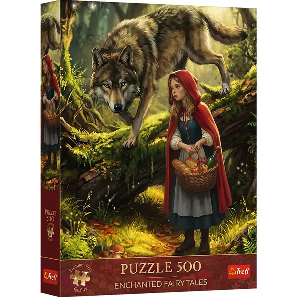 PUZZLE TREFL 500 PREMIUM PLUS POVESTI FERMECATE SCUFITA ROSIE SI LUPUL