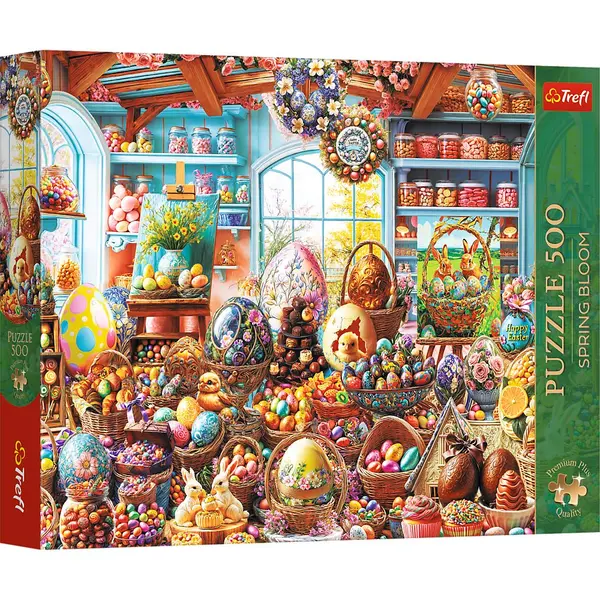 PUZZLE TREFL 500 PREMIUM PLUS SPRING BLOOM MAGAZIN DE DULCIURI DE PASTE