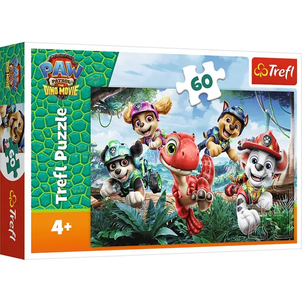 PUZZLE TREFL 60 PATRULA CATELUSILOR DINOZAURI LA SALVARE