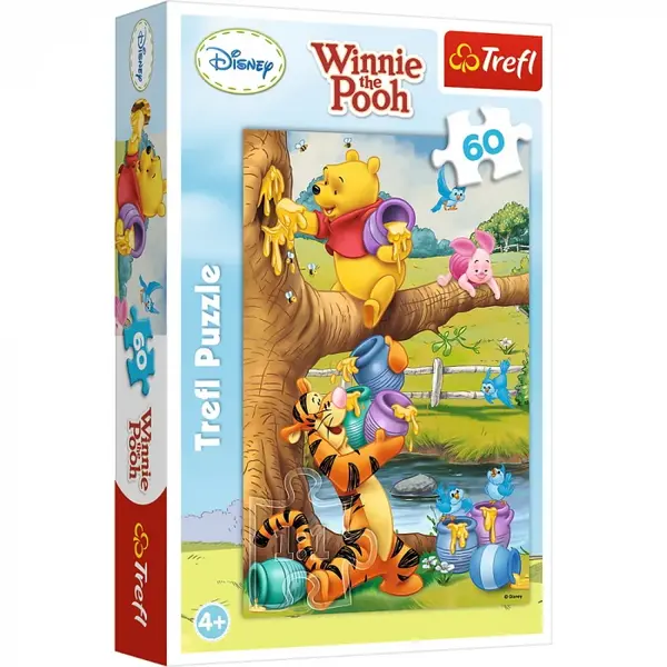 Puzzle Trefl 60 Winnie the Pooh Toti la Treaba