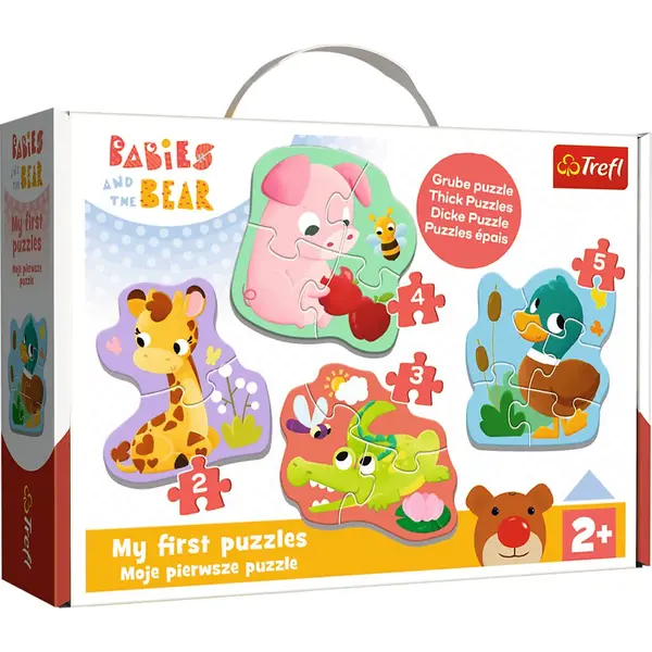 PUZZLE TREFL BABY CLASIC PUII DE ANIMALE 14 PIESE