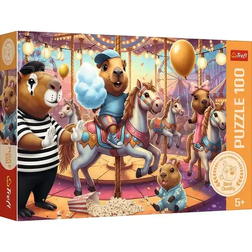 Puzzle Trefl Capibara in vacanta, 100 de piese