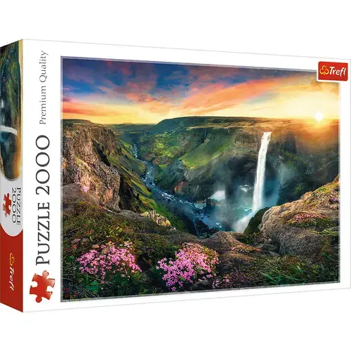 Puzzle Trefl Cascada Haifoss Isalnda, 2000 de piese