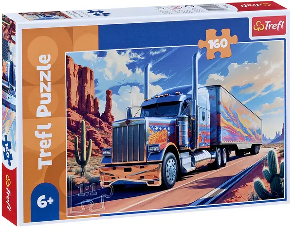 Puzzle Trefl cu 160 de piese - Camion pe drum