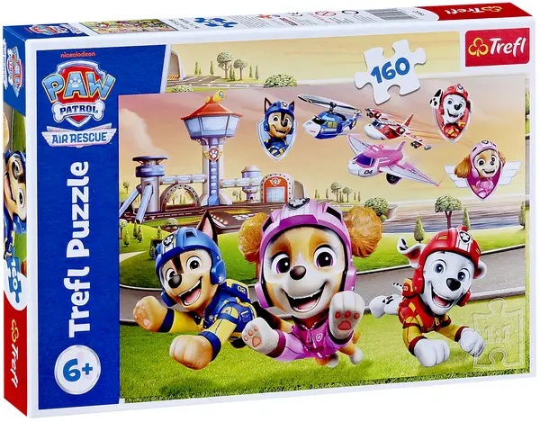 Puzzle Trefl cu 160 de piese - Patrula Cățelușilor deasupra