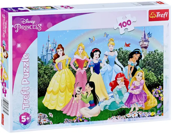 Puzzle Trefl de 100 piese - Prințesele Disney