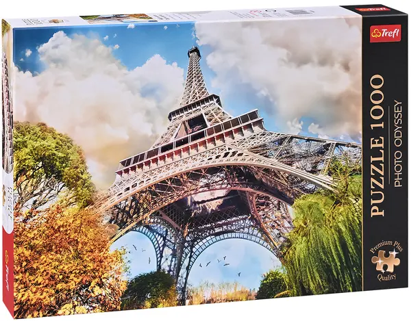 Puzzle Trefl din 1000 de piese - Turnul Eiffel din Paris, Franța