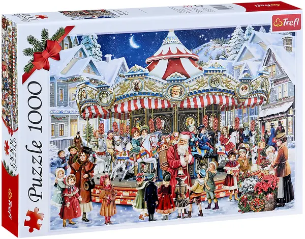 Puzzle Trefl din 1000 piese - Carusel de Crăciun