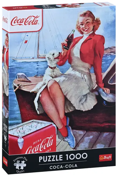Puzzle Trefl din 1000 piese - Coca-Cola: Timp pentru pauză