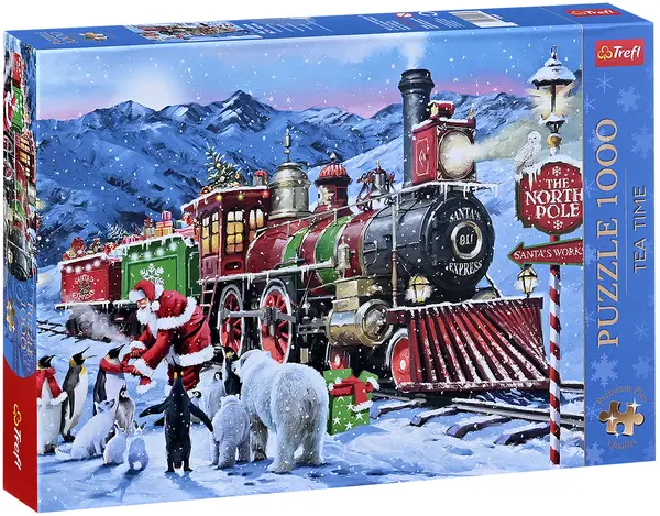 Puzzle Trefl din 1000 piese - Expresul de Crăciun