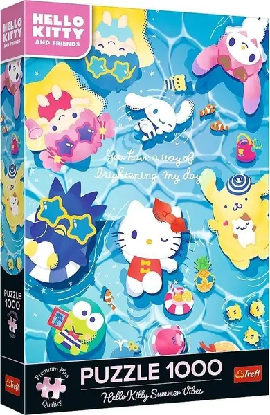 Puzzle Trefl din 1000 piese - Hello Kitty: Emoții de vară