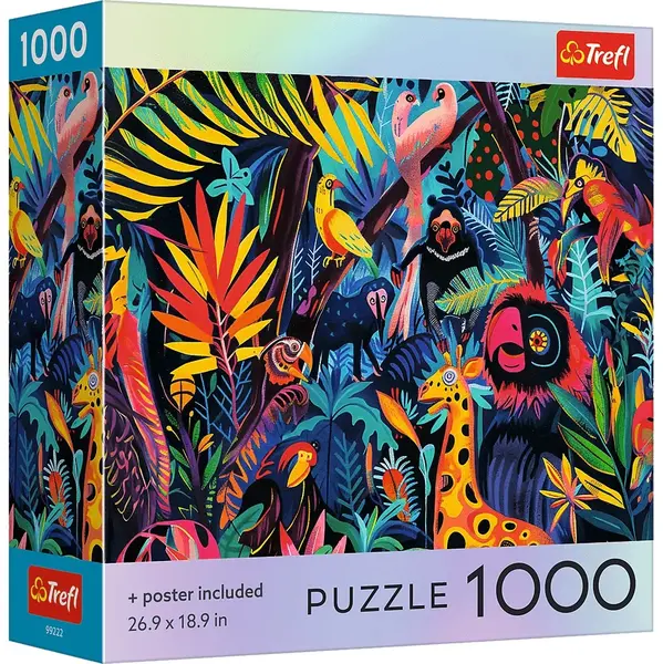 Puzzle Trefl din 1000 piese - În junglă