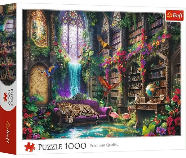 Puzzle Trefl din 1000 piese - Magica bibliotecă