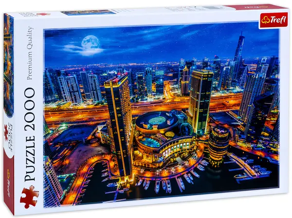 Puzzle Trefl din 2000 de piese - Luminile Dubaiului