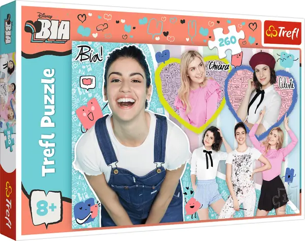 Puzzle Trefl din 260 de piese - Bia, Chiara and Celeste